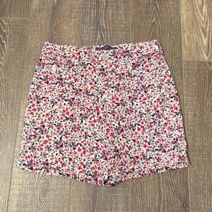Gloria Vanderbilt Amanda Flower Print Shorts - Size 12
